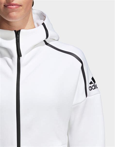 adidas z.n.e fast release hoodie damen weiß|adidas Women's Z.N.E. Fast Release Mesh Hoodie .